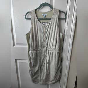 Picklball Tennis Dress FLX Light Green Zip-Front Sleeveless Dress/skort